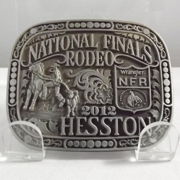 National Finals Rodeo 2012 Hesston Wrangler Commemorative Belt Buckle - Picture 1 of 8